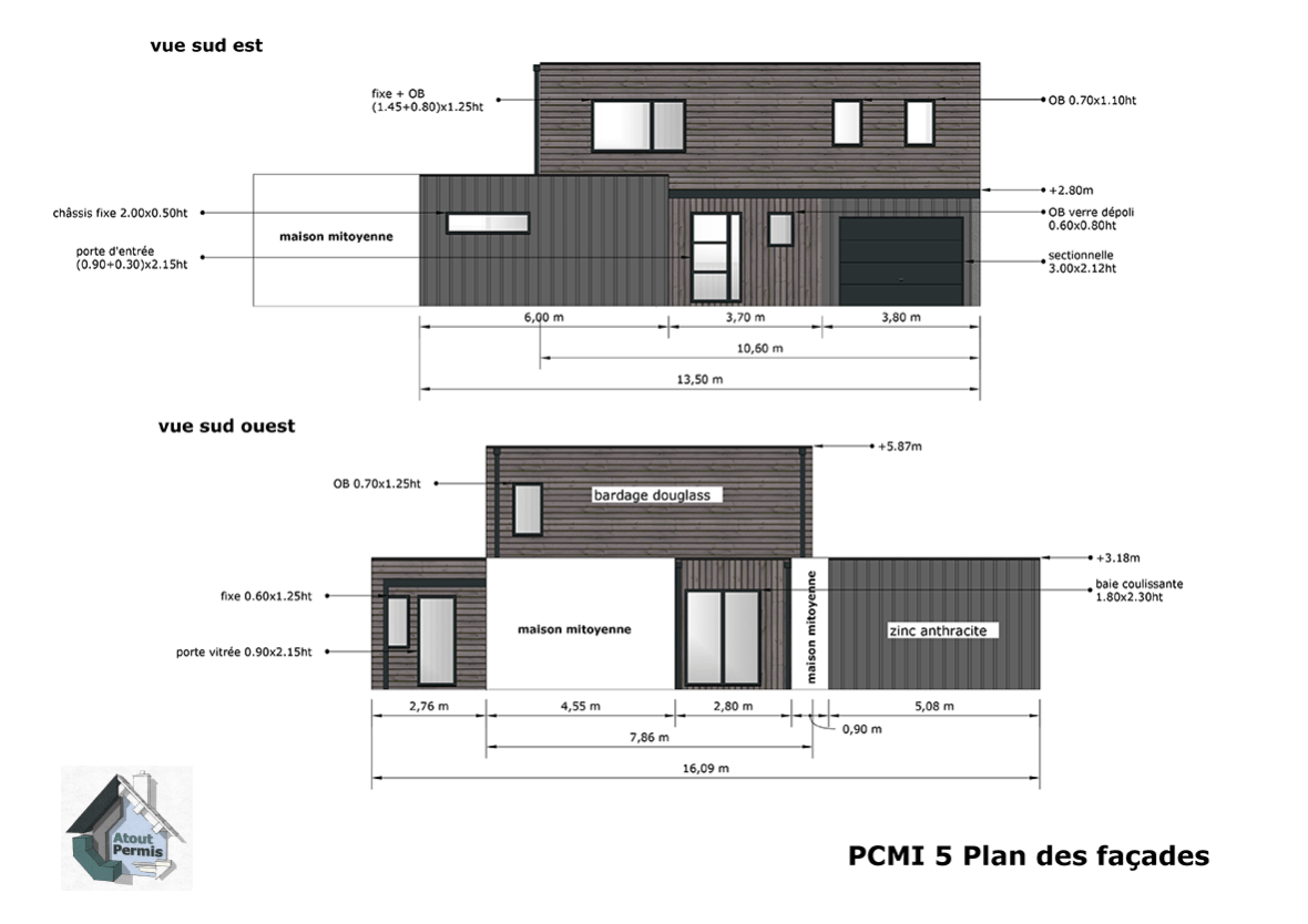 PCMI 5 plan de façades